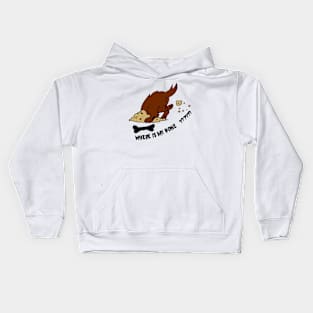 Where is my bone? Kids Hoodie